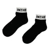 20%OFF SALE!! ナチュラル ショートソックス ITP25323 - ブラック/ホワイト