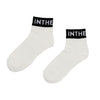 20%OFF SALE!! ナチュラル ショートソックス ITP25323 - ホワイト/ブラック