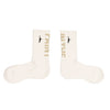 ナチュラル ロングシェイプド ソックス ITP25327 - ホワイト/アイボリー