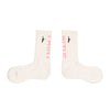 ナチュラル ロングシェイプド ソックス ITP25327 - ホワイト/ピンク
