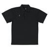 ワンポイント プリント ポロシャツ ITP25335 - ブラック