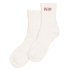 20%OFF SALE!! タイポグラフィー ソックス ITP25343 - ホワイト/ワイン