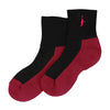 カーマイン&インディゴ ソックス ITP25404 - ブラック/カーマイン