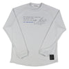 ITPカーシブ メッセージ ロングスリーブシャツ ITP25457 - アイスグレー
