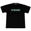 フリーハンドTシャツ ITP26018 - ブラック/アクアグリーン