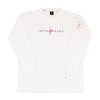 スケルトンフラットロゴ ロングスリーブシャツ ITP26515 - ホワイト/ダークピンク