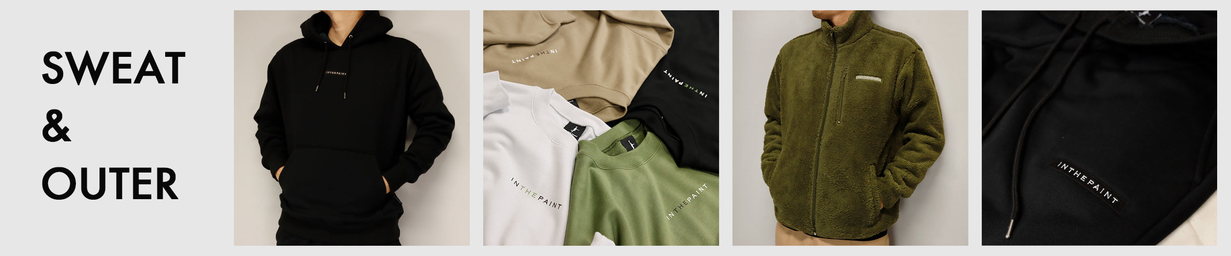 【新品同様】2018秋冬モデル!! インザペイント パネル フーディー 【ITP18482】 INTHEPAINT | m-sports