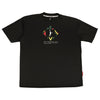 エスニック パターン Tシャツ ITP25305 - ブラック/レッド
