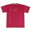 バーティカルロゴ Tシャツ ITP26508 - カーマイン/ホワイト